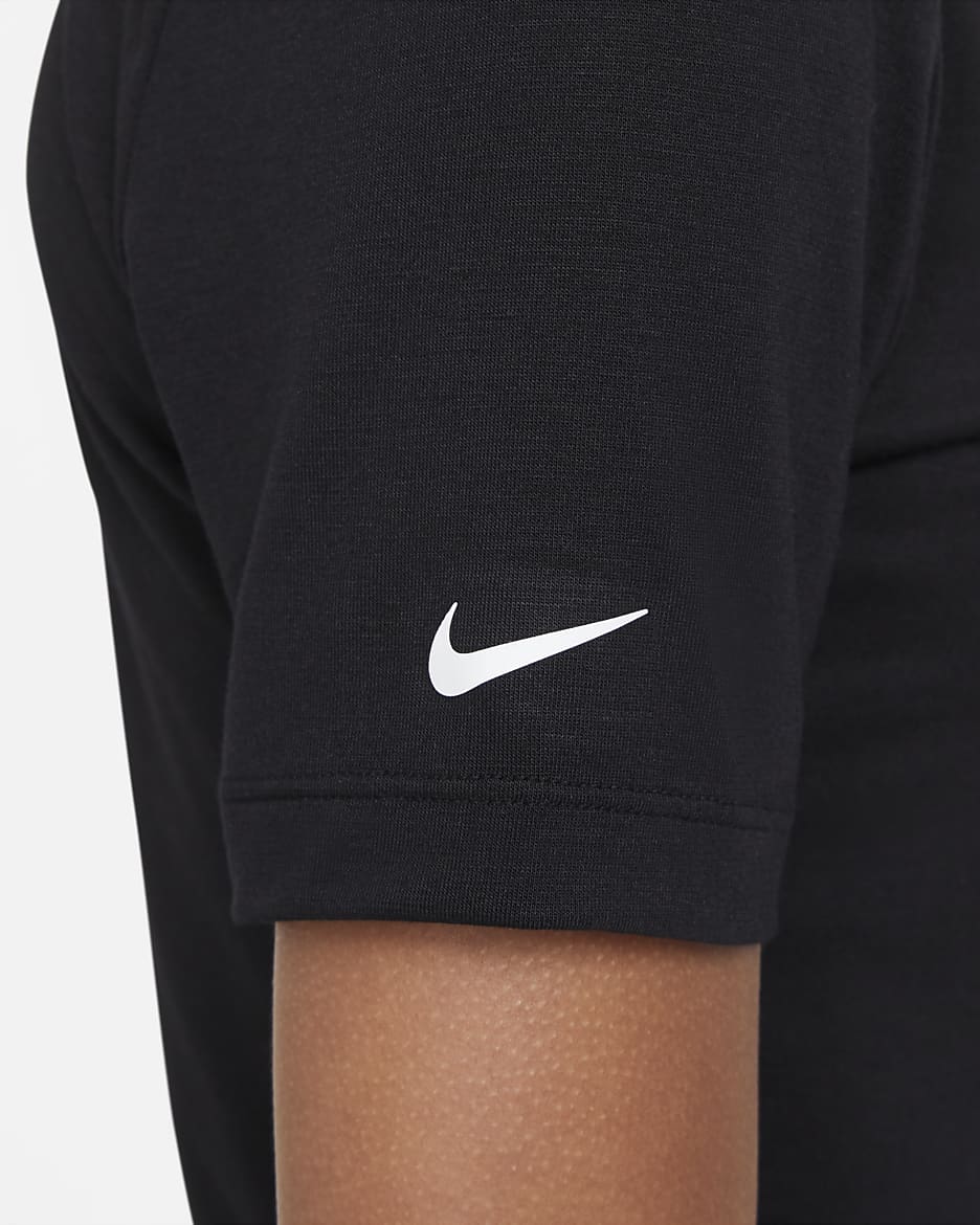 Naomi Osaka Cropped Tennis T-Shirt - Black/White