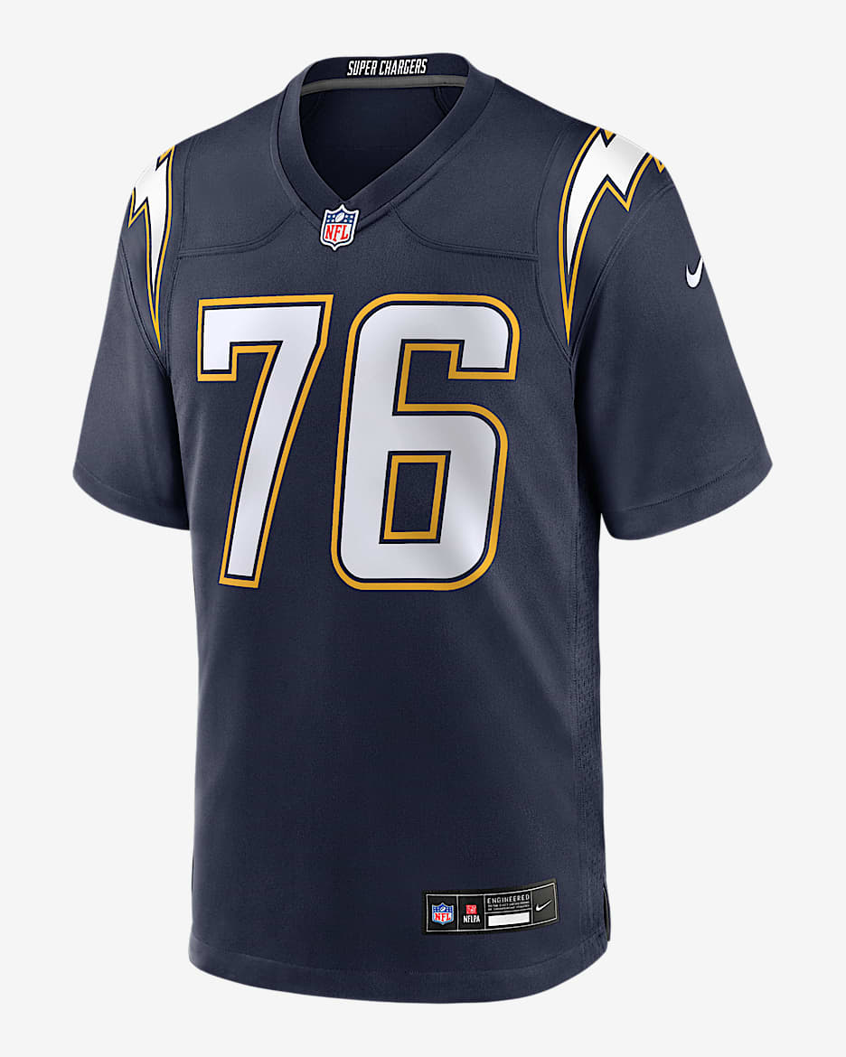 Joe Alt Los Angeles Chargers Men's Nike NFL Game Jersey - Navy