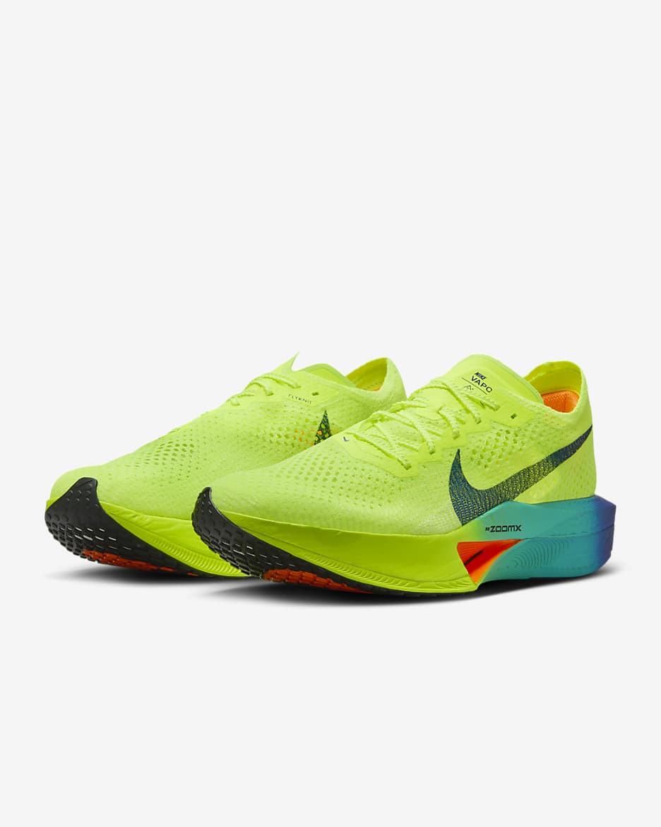 Nike Vaporfly 3 男款路跑競速鞋 - Volt/Scream Green/Barely Volt/黑色