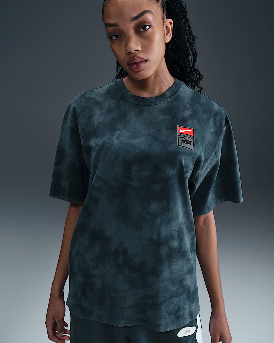 Nike x Patta Men's T-Shirt - Squadron Blue/Deep Ocean/Dark Obsidian