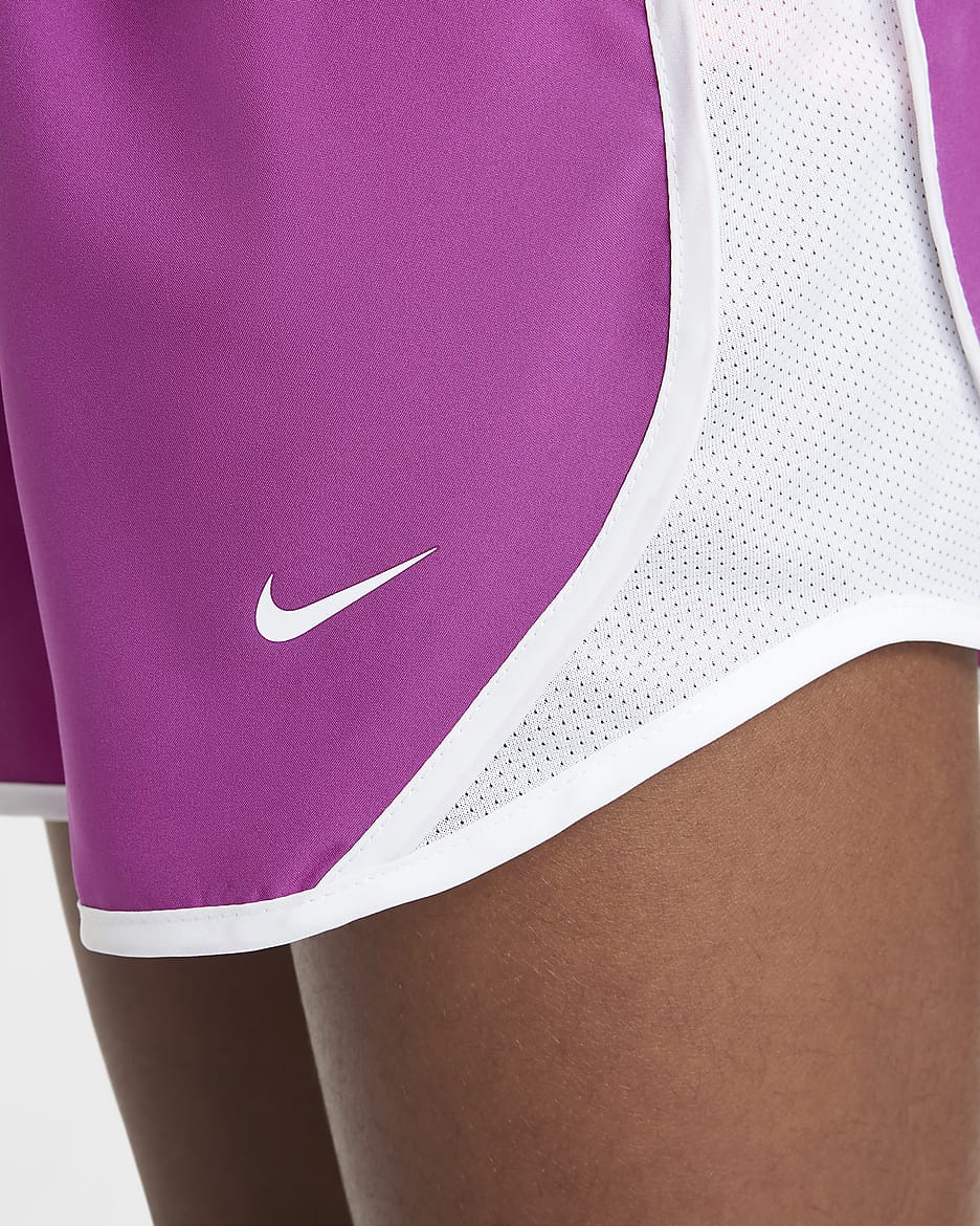 Nike Tempo 大童 (女童) Dri-FIT 跑步短褲 - Hot Fuchsia/白色/白色/白色