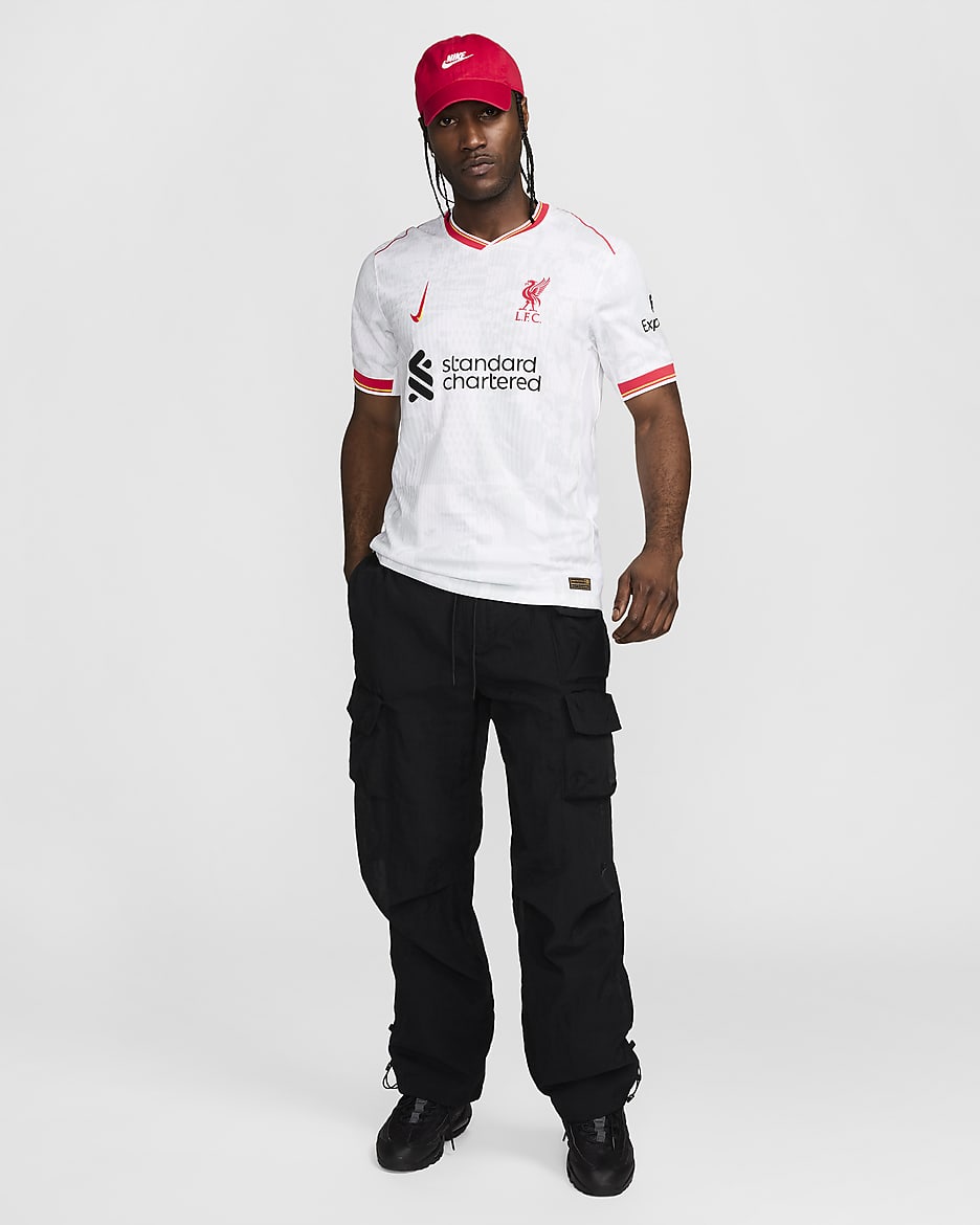 Liverpool FC 2024/25 Match Third Men's Nike Dri-FIT ADV Soccer Authentic Jersey - White/Pure Platinum/Black/Global Red