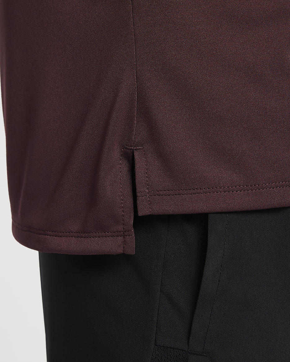 Nike Dri-FIT Rise 365 男款短袖跑步上衣 - Burgundy Crush