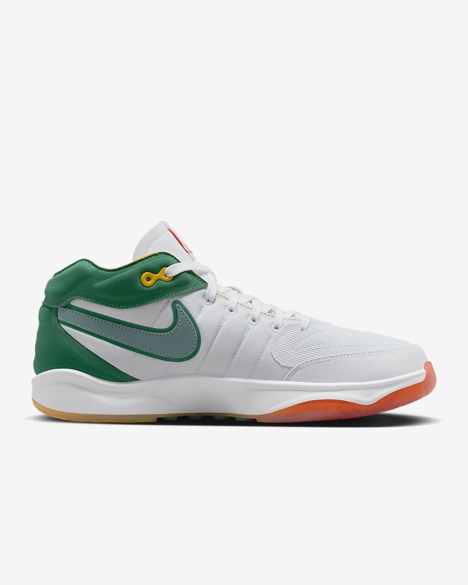 Nike G.T. Basketbalové boty Hustle 2 - Bílá/Malachite/Pure Platinum/Vintage Green