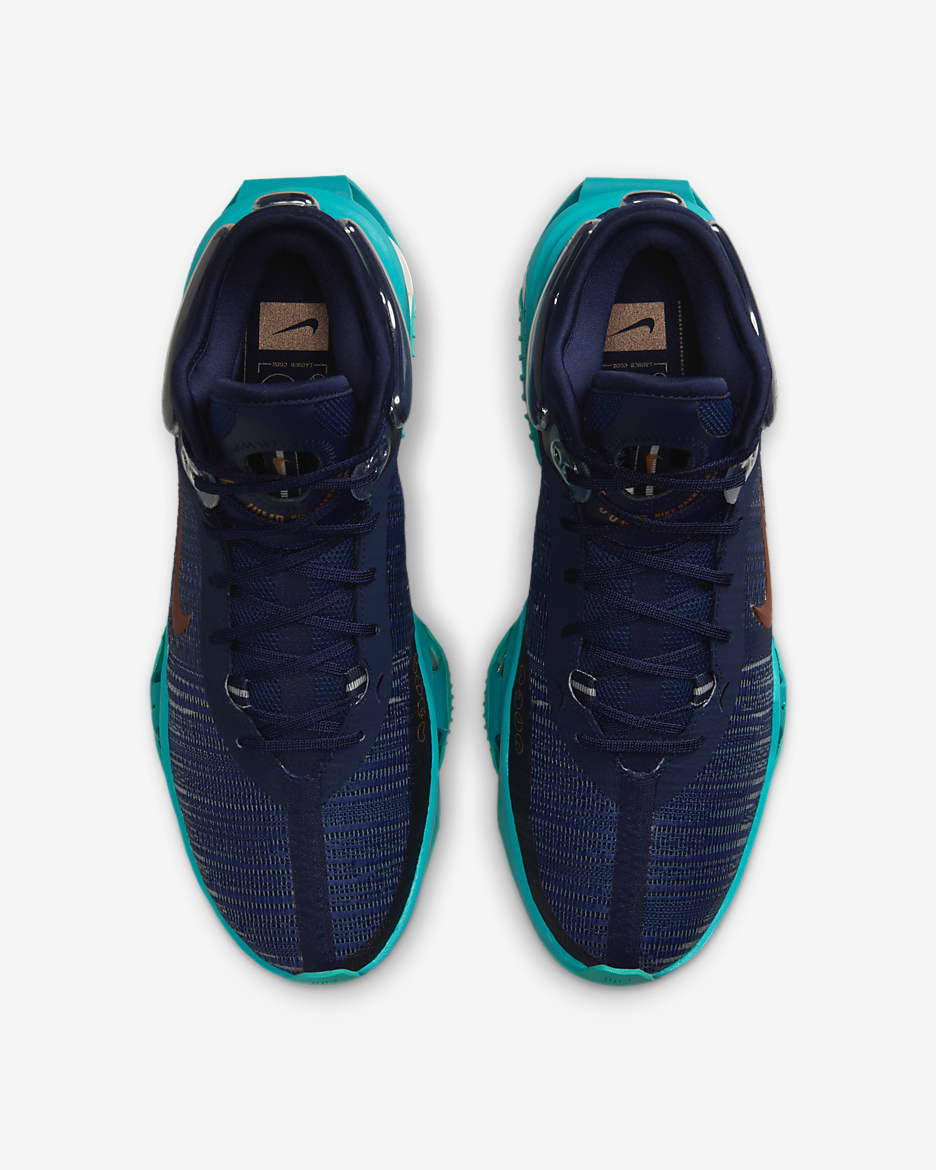 Nike G.T. Jump 2 EP Men's Basketball Shoes - Obsidian/Dusty Cactus/Midnight Navy/Metallic Red Bronze