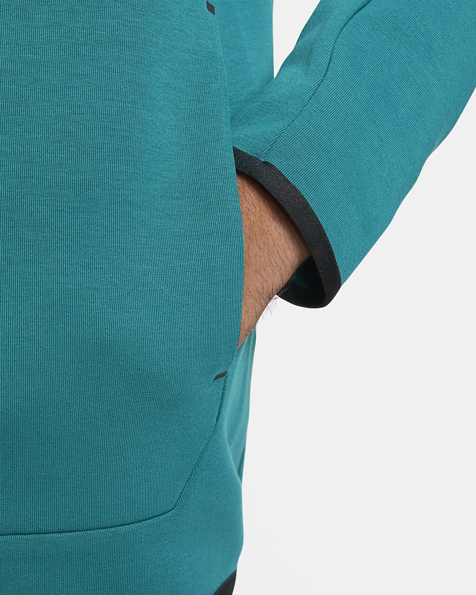 Portugália Tech Fleece Windrunner Nike Soccer hosszú cipzáras, kapucnis férfipulóver - Geode Teal/Sail