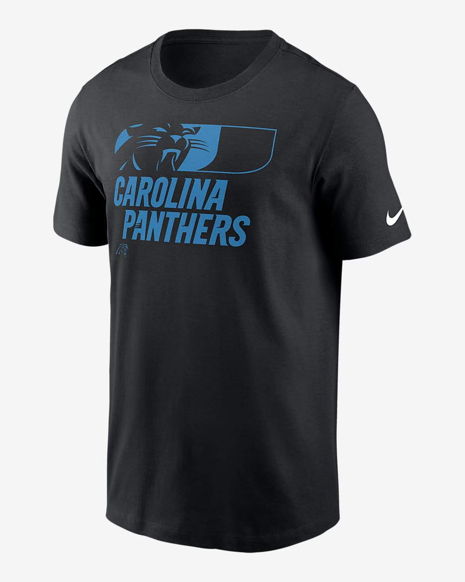 Playera Nike de la NFL para hombre Carolina Panthers Air Essential - Negro