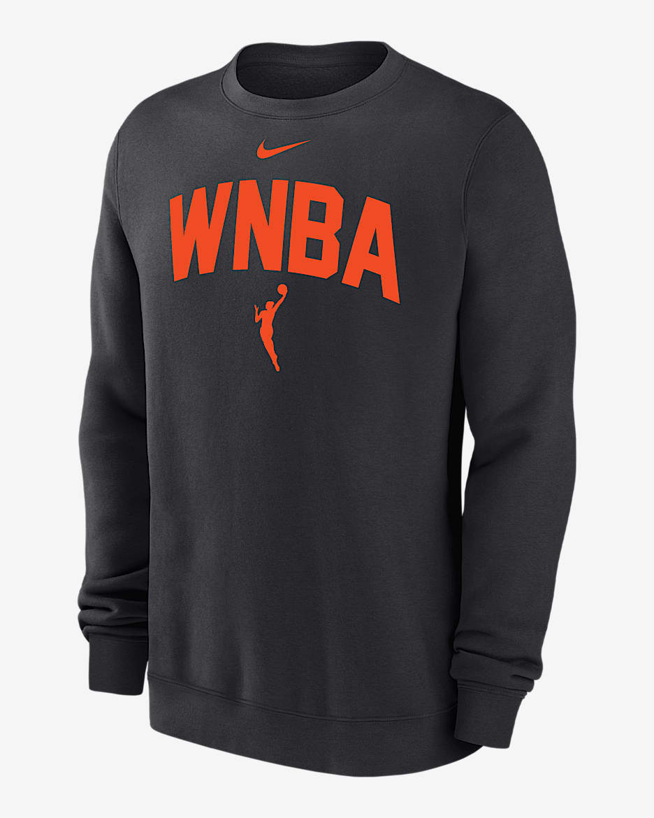 Sudadera de cuello redondo de tejido Fleece de la WNBA para hombre Nike Club - Antracita
