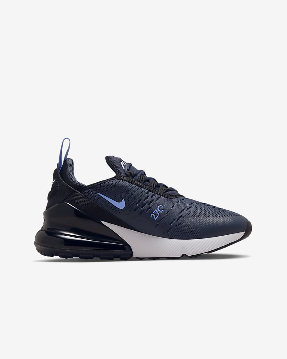 Nike Air Max 270 Older Kids' Shoes - Thunder Blue/Black/White/Royal Pulse