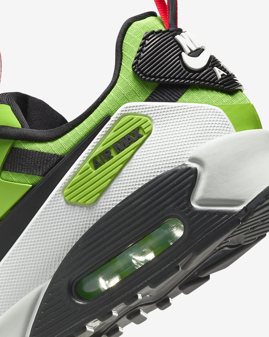 Nike Air Max 90 Drift Zapatillas - Hombre - Action Green/Summit White/Carmesí brillante/Negro