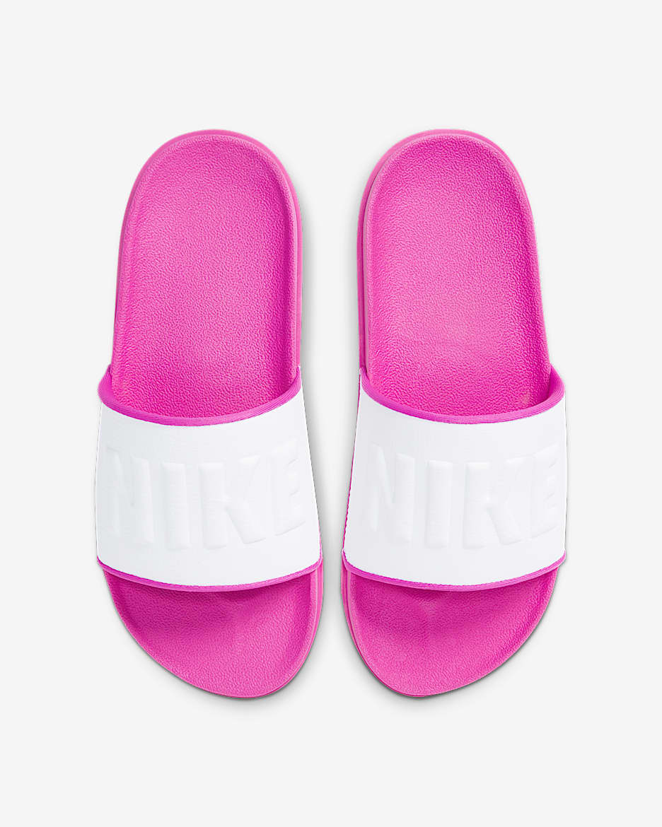 Dámské pantofle Nike Offcourt - Fire Pink/Bílá