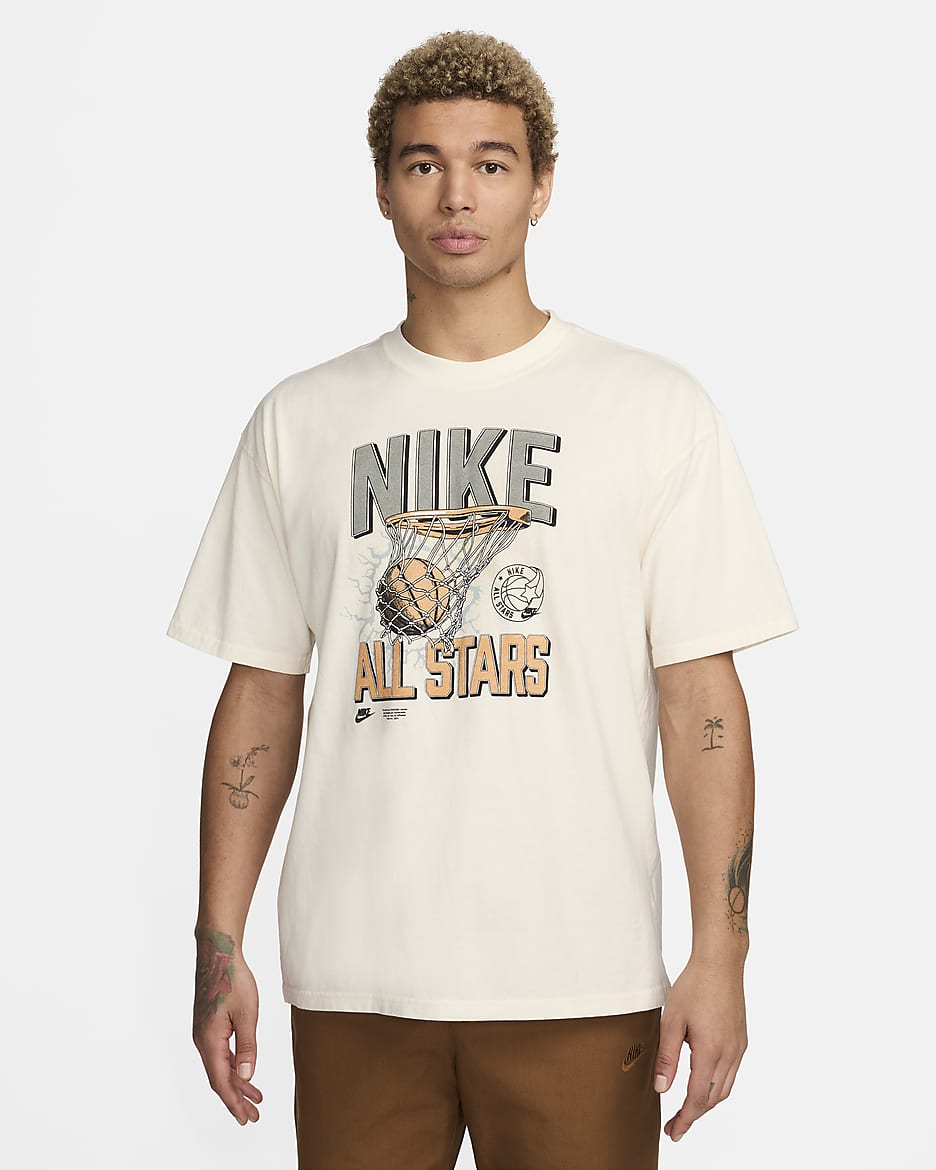 Nike Sportswear Men's Max90 T-Shirt - Pale Ivory