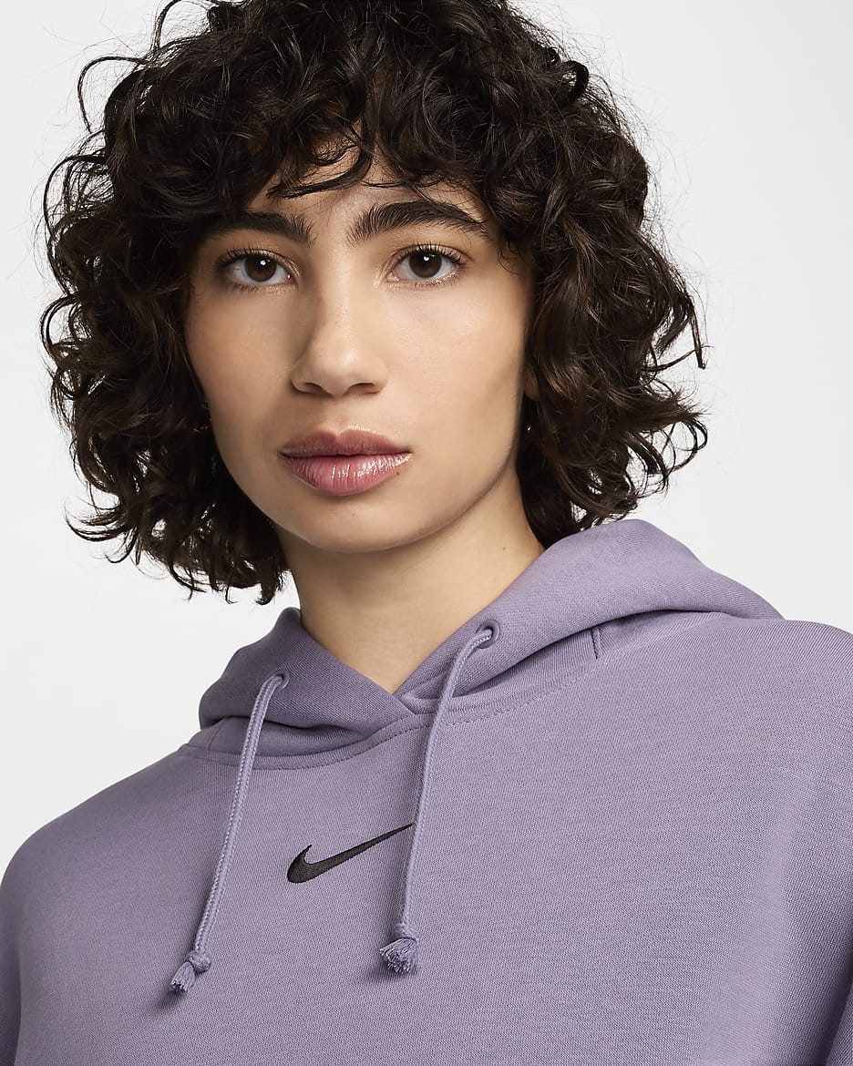 Nike Sportswear Phoenix Fleece Women's Over-Oversized Pullover Hoodie - Daybreak/Black