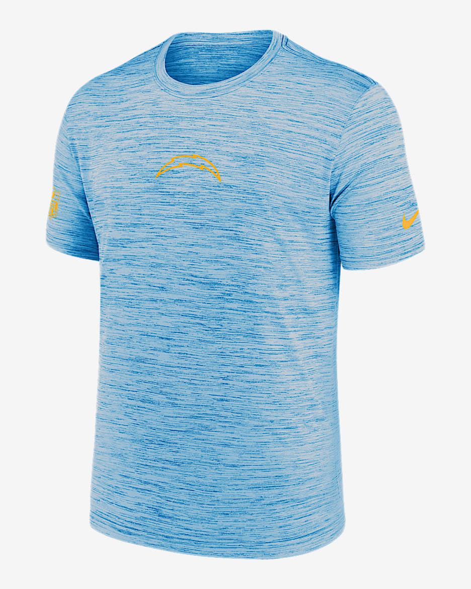 Los Angeles Chargers Sideline Team Issue Velocity Men's Nike Dri-FIT NFL T-Shirt - Blue