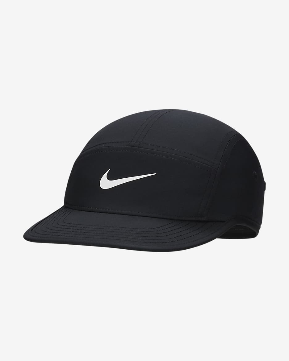 Εύκαμπτο καπέλο jockey με σχέδιο Swoosh Nike Dri-FIT Fly - Μαύρο/Anthracite/Λευκό