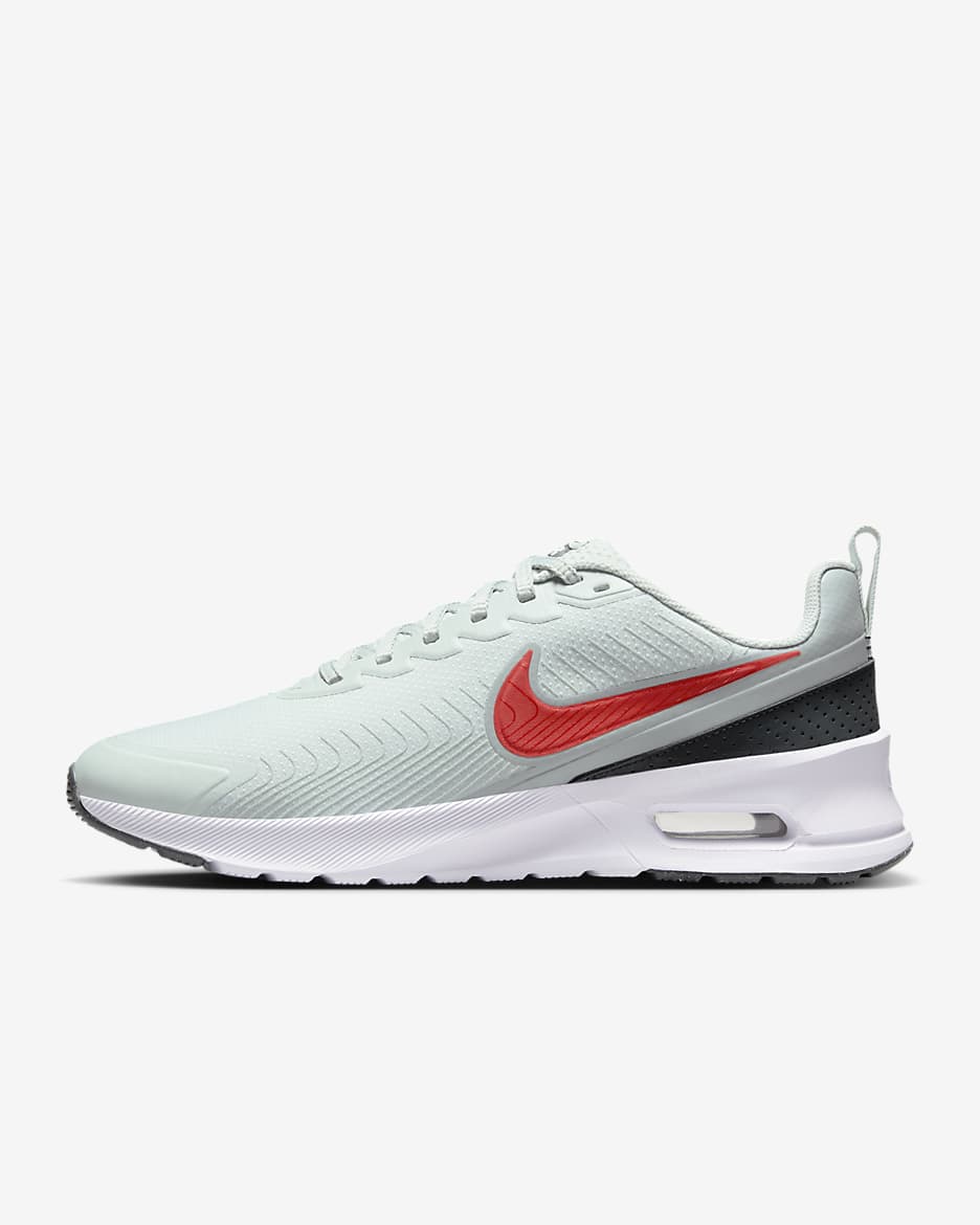 รองเท้าผู้ชาย Nike Air Max Nuaxis - Light Silver/Light Pumice/ขาว/Picante Red