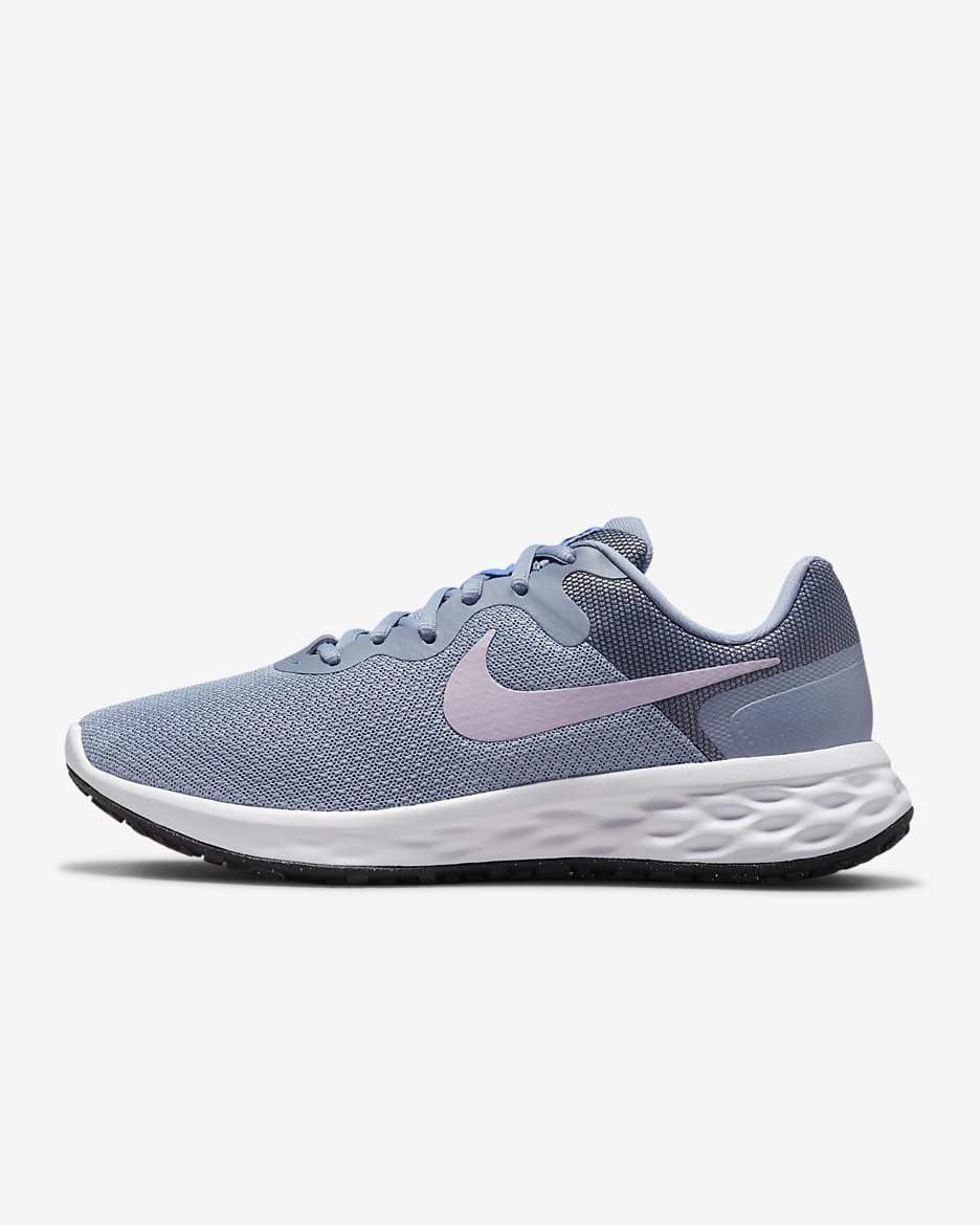Tenis de correr en pavimento para mujer Nike Revolution 6 - Pizarra cenizo/Negro/Azul medio/Muñeca