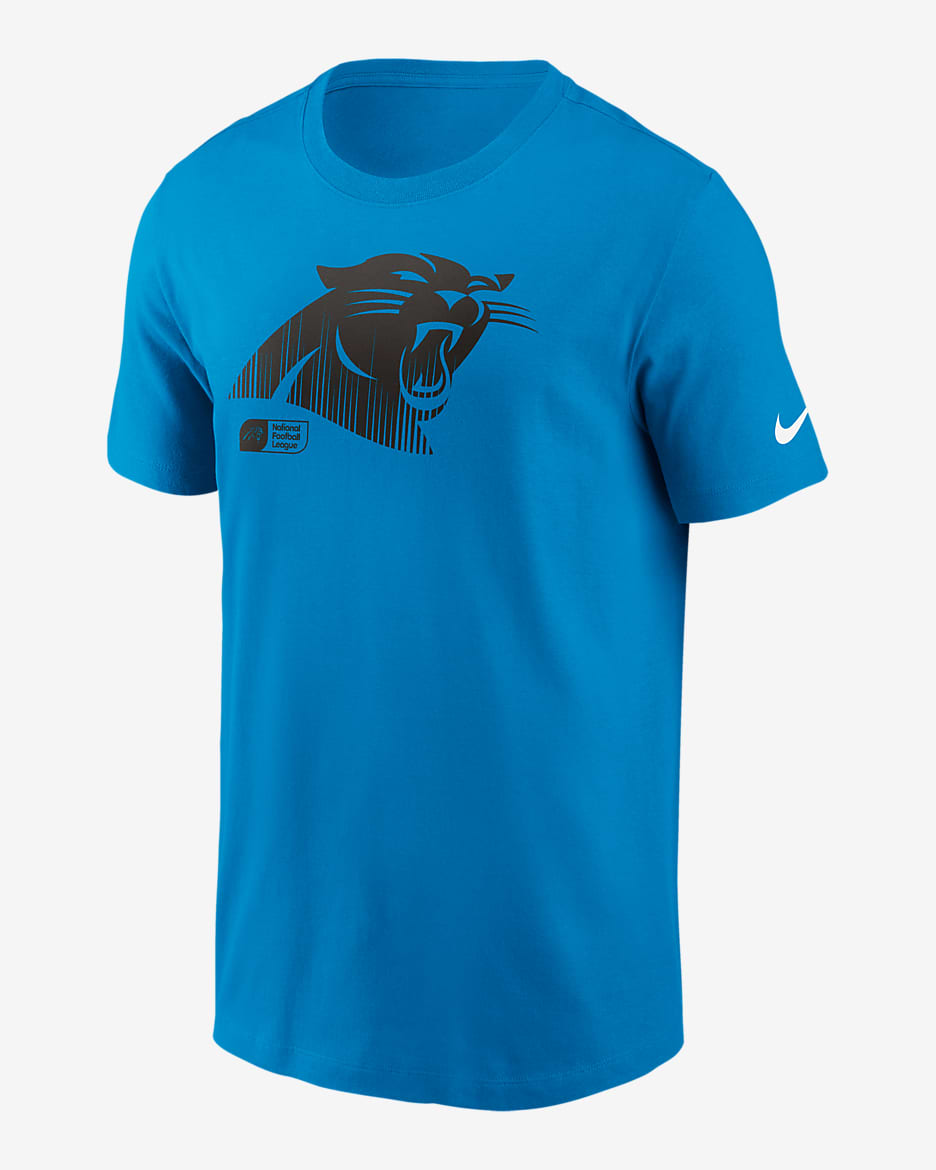 Playera Nike de la NFL para hombre Carolina Panthers Faded Essential - Azul