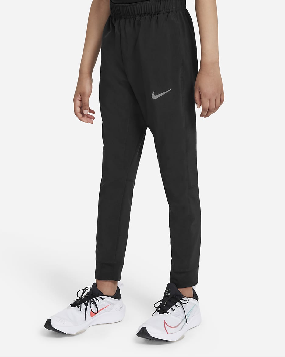Nike Dri-FIT Older Kids' (Boys') Woven Training Trousers - Black