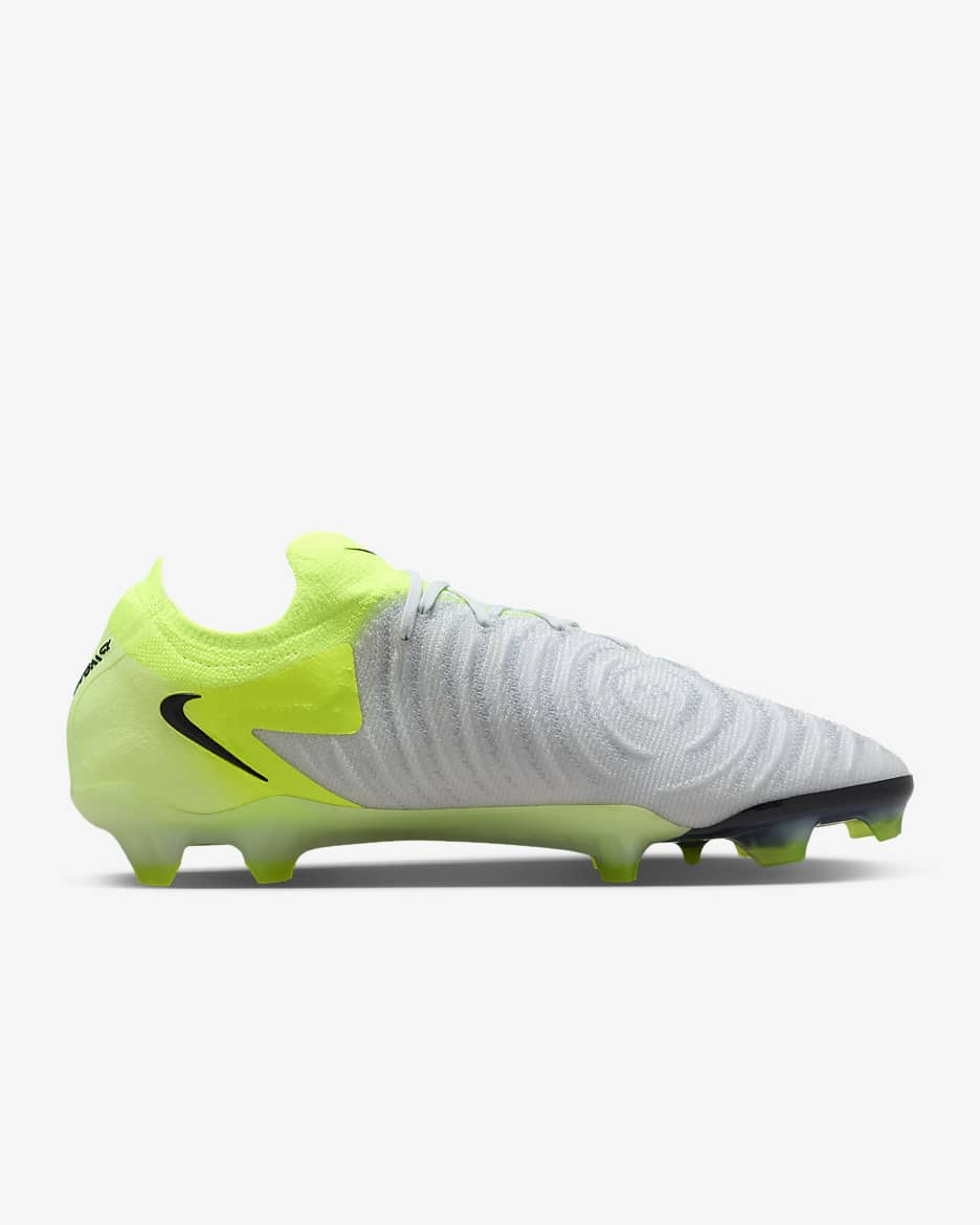 Nike Phantom GX 2 Elite FG Low-Top Football Boot - Metallic Silver/Volt/Black