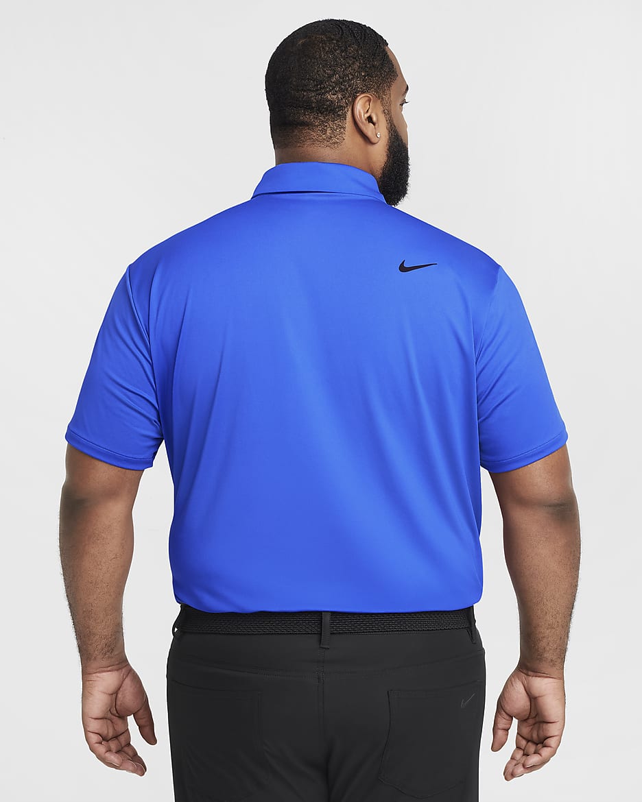 Nike Dri-FIT Tour einfarbiges Golf-Poloshirt für Herren - Hyper Royal/Schwarz