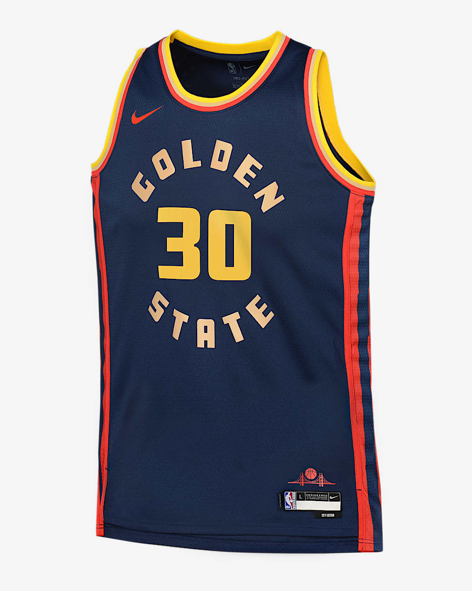 Stephen Curry Golden State Warriors 2024/25 City Edition Big Kids' Nike