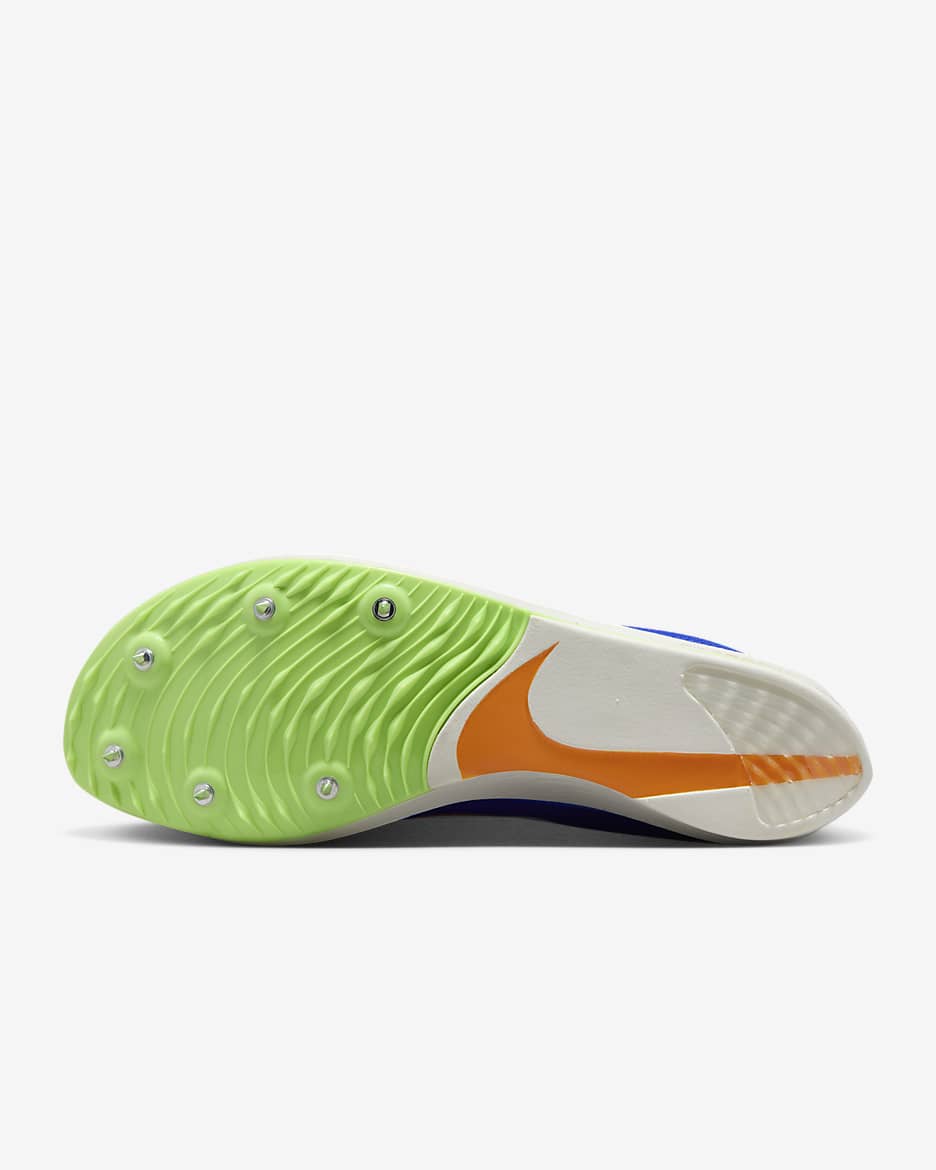 Tenis de atletismo para distancia Nike ZoomX Dragonfly - Azul carrera/Naranja seguridad/Avalancha lima/Blanco