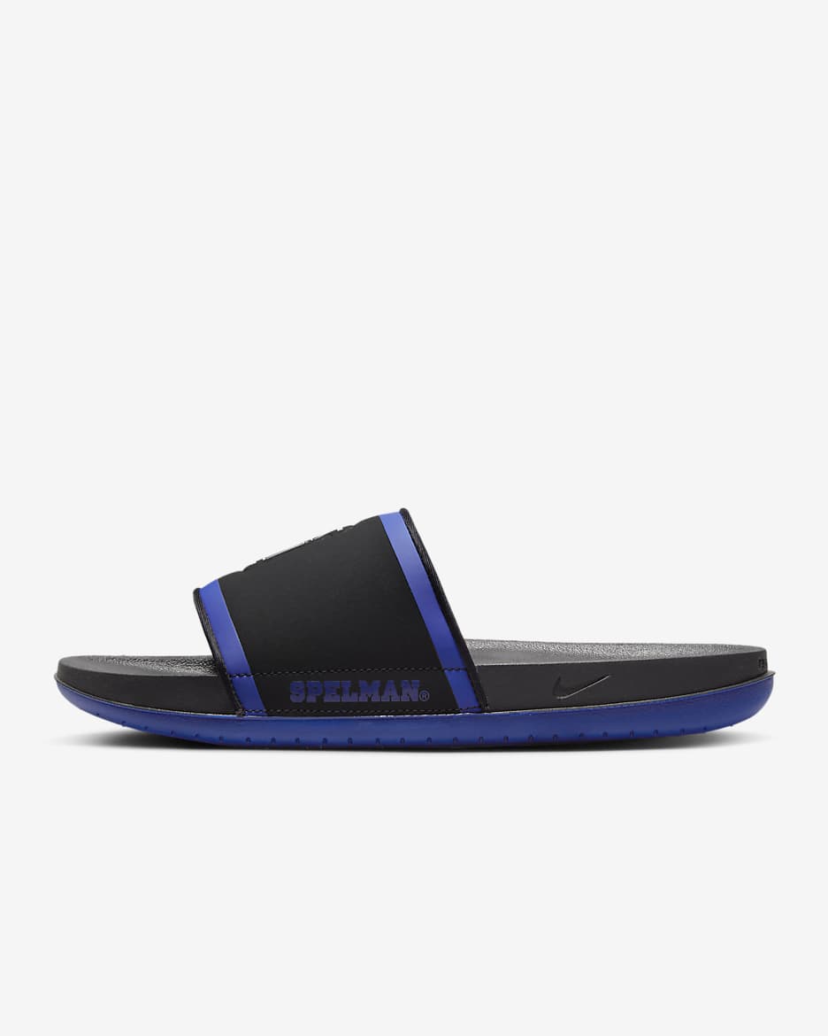 Spelman Nike College Offcourt Slides - Black/Old Royal/White