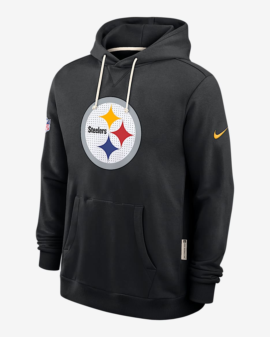 Sudadera con gorro sin cierre Nike Dri-FIT de la NFL para hombre Pittsburgh Steelers Initial Home Sideline - Negro