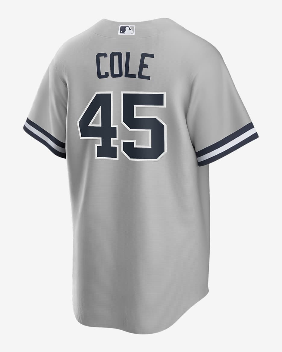 Jersey de béisbol Replica para hombre MLB New York Yankees (Gerrit Cole) - Gris