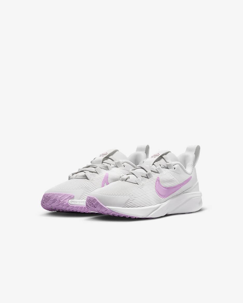 Nike Star Runner 4 Younger Kids' Shoes - Summit White/Viotech/Summit White/Beyond Pink