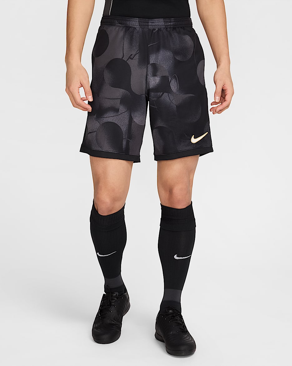 Nike Academy+ Dri-FIT voetbalshorts voor heren - Dark Grey/Zwart/Anthracite/Pale Ivory