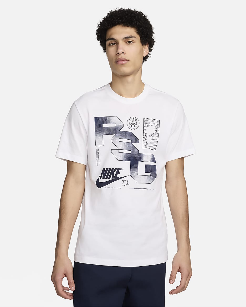 Playera de fútbol Nike para hombre Paris Saint-Germain - Blanco