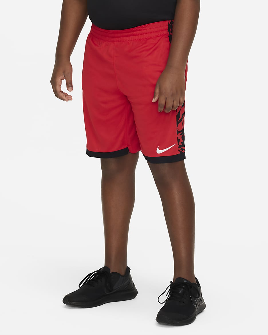 Nike Dri-FIT Trophy Big Kids' (Boys') Training Shorts (Extended Size) - University Red/Black/White