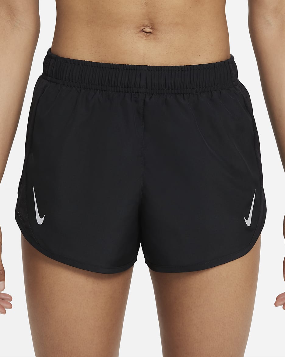 Nike Fast Tempo Dri-FIT hardloopshorts voor dames - Zwart