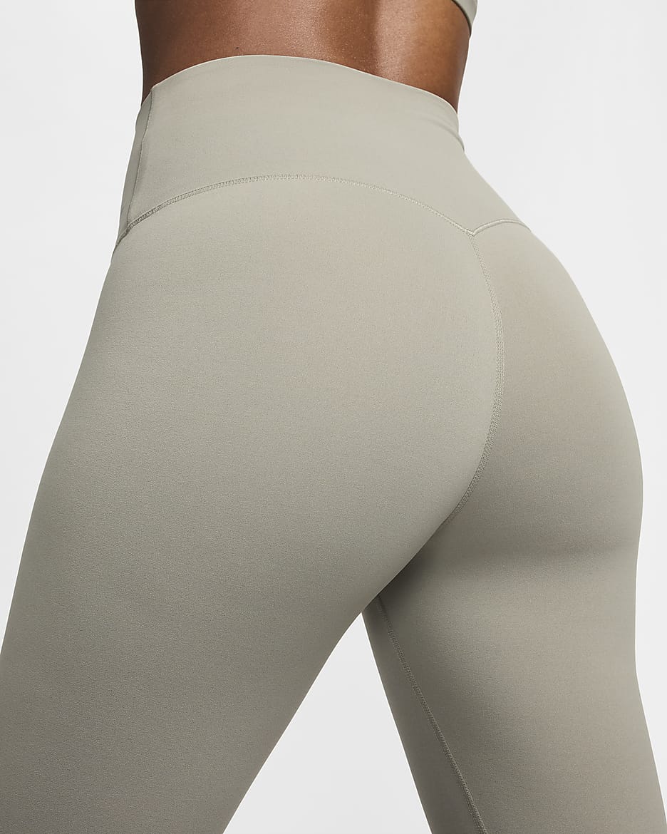 Legging taille haute à maintien léger et coupe longue Nike Zenvy pour femme - Light Army/Noir