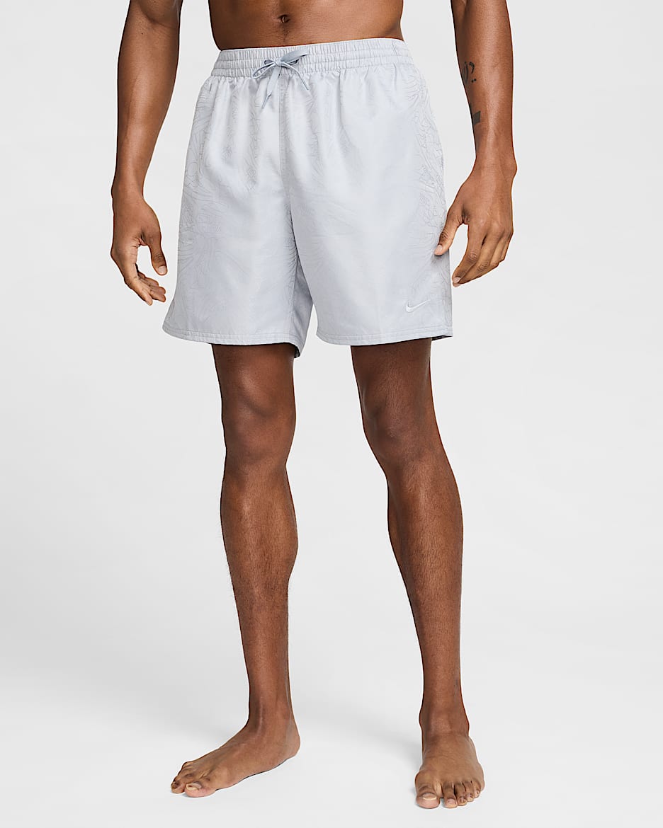 Shorts de vóleibol de 18 cm con forro completo para hombre Nike Swim Breaker - Gris lobo