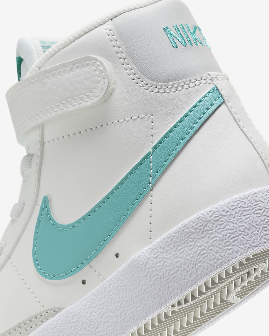 Nike Blazer Mid '77 Younger Kids' Shoes - Summit White/White/Photon Dust/Dusty Cactus