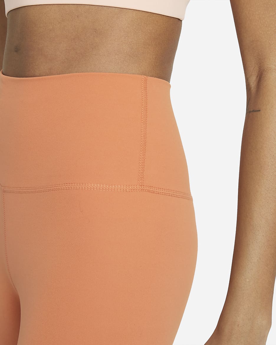 Nike Yoga Dri-FIT Luxe Women's High-Waisted 7/8 Infinalon Leggings - Healing Orange/Apricot Agate