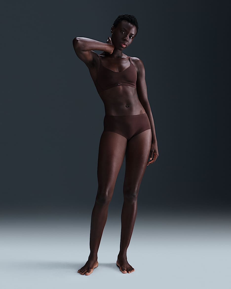 Boyshorts underwear Nike Leak Protection: Period – Donna - Earth/Bianco