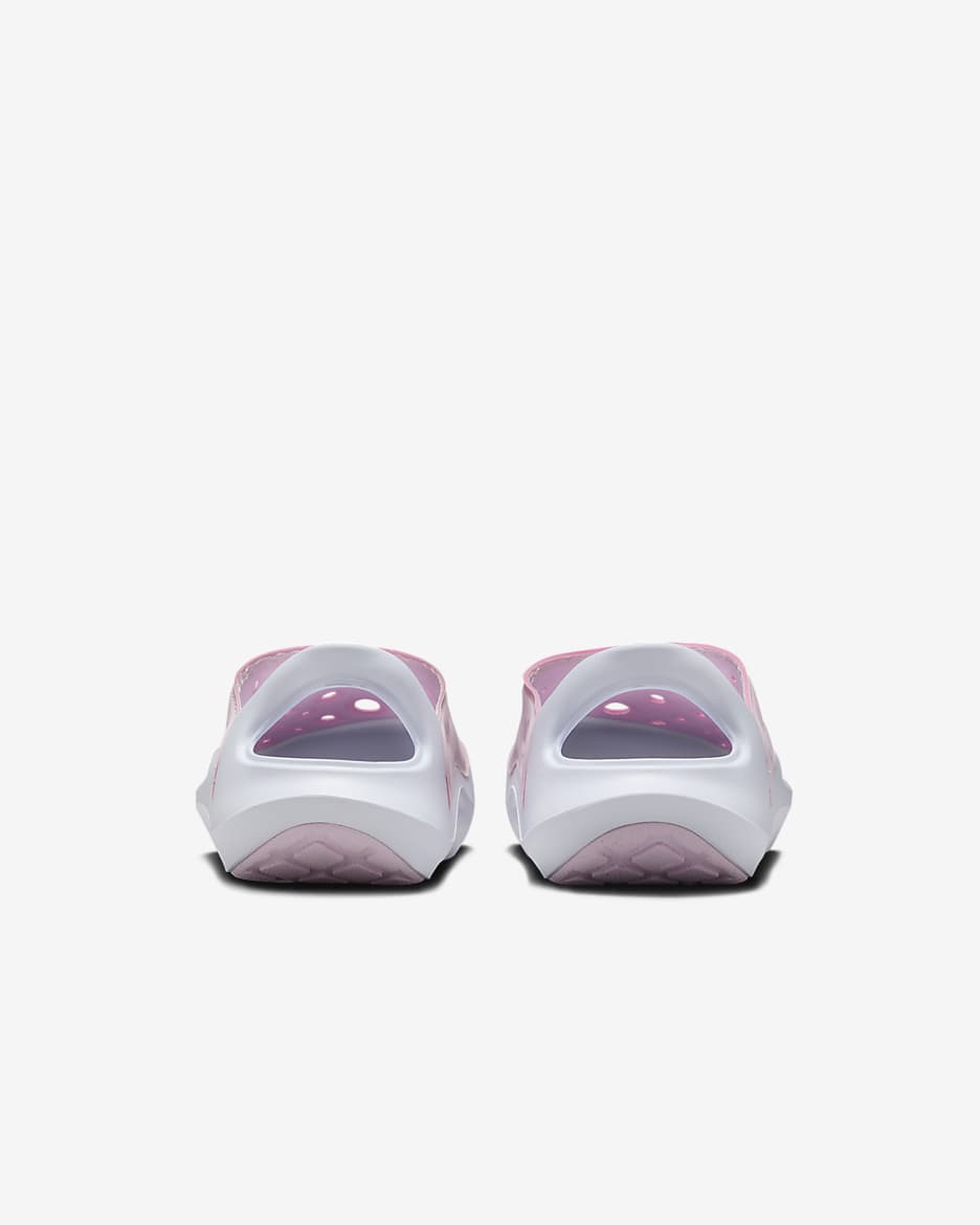 Sandalias para niños grandes Nike Aqua Swoosh - Espuma rosa/Blanco