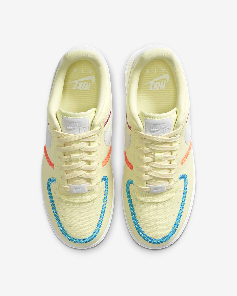 Nike Air Force 1 '07 LX Women's Shoes - Life Lime/Laser Blue/Hyper Orange/Photon Dust