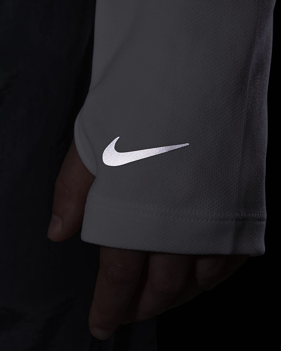 Haut à manches longues et demi-zip Dri-FIT UV Nike Multi pour ado (garçon) - Blanc