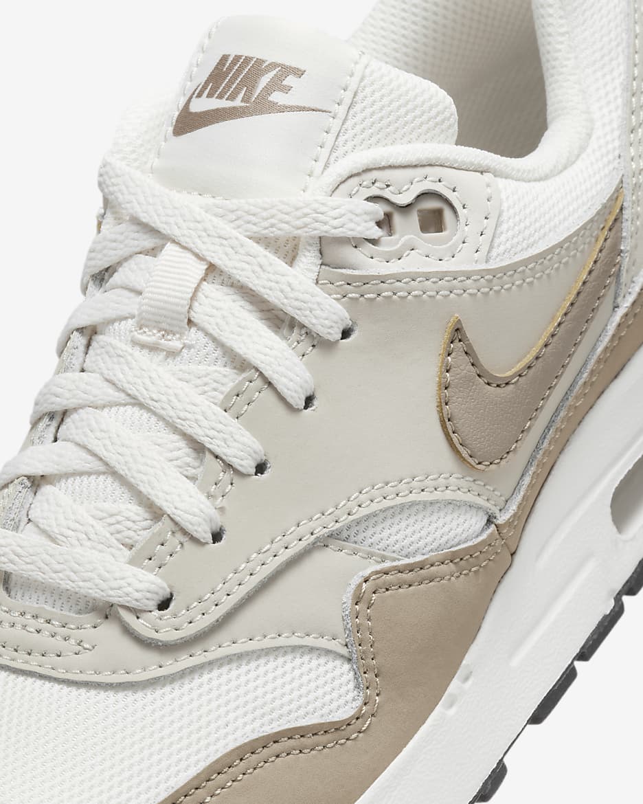 Air Max 1 sko til store barn - Phantom/Light Orewood Brown/Svart/Khaki