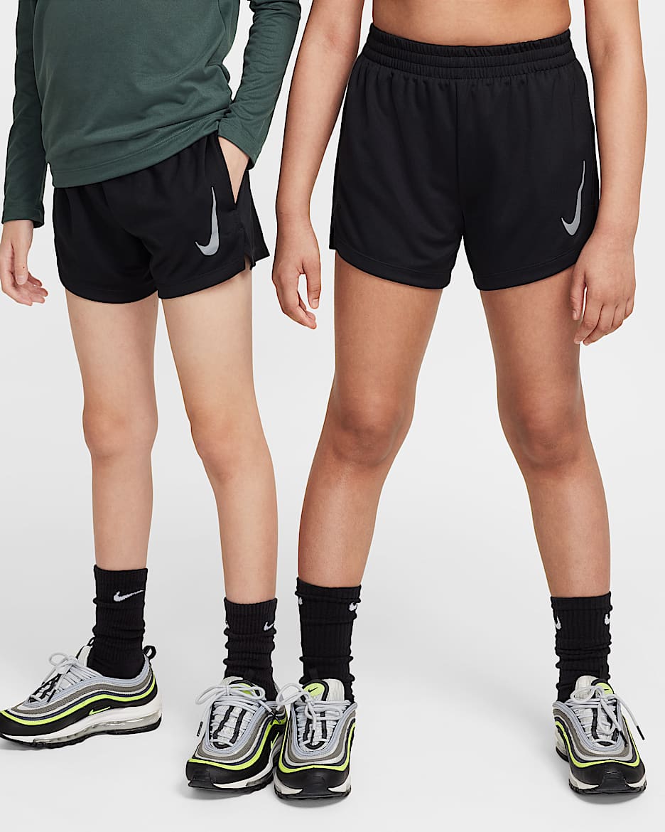 Nike Multi Older Kids' (Boys') Dri-FIT Split Shorts - Black/Black
