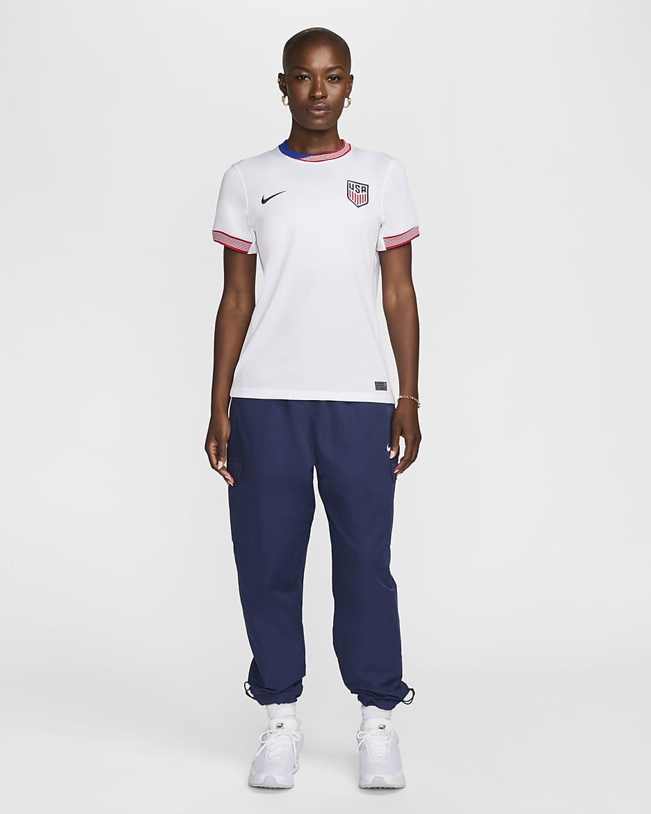 USMNT 2024 Stadium Home Women's Nike Dri-FIT Football Replica Shirt - White/White