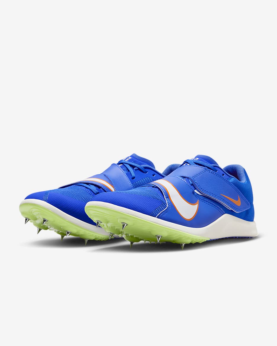 Nike Rival Jump Zapatillas con clavos de salto Track & Field - Racer Blue/Safety Orange/Lime Blast/Blanco