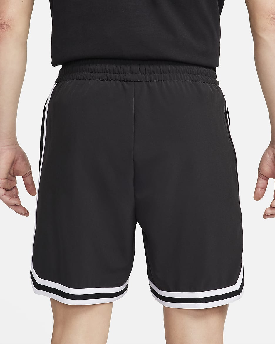 Nike DNA Men's Dri-FIT 6" UV Woven Basketball Shorts - Black/White/White