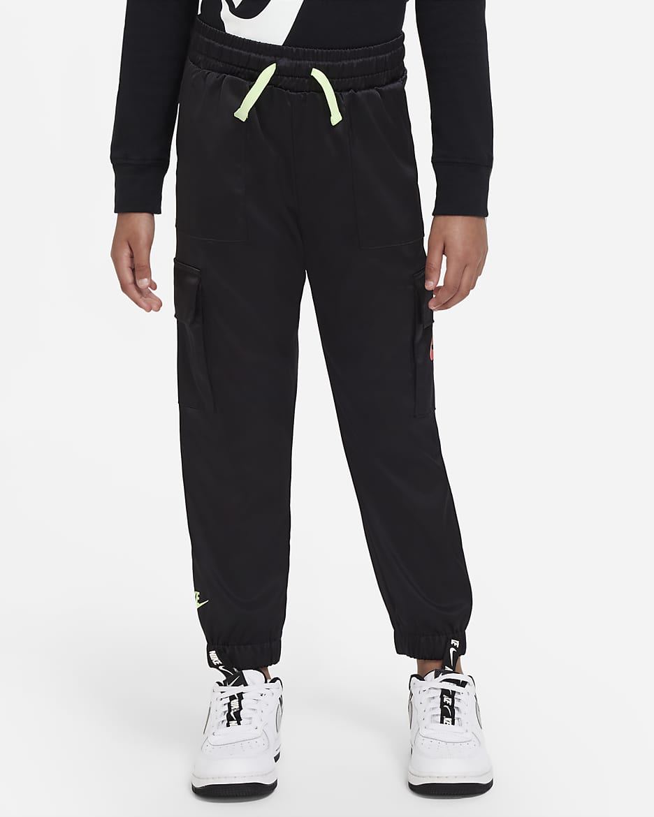 Nike Joggers funcionales Glowtime para niños talla pequeña - Negro