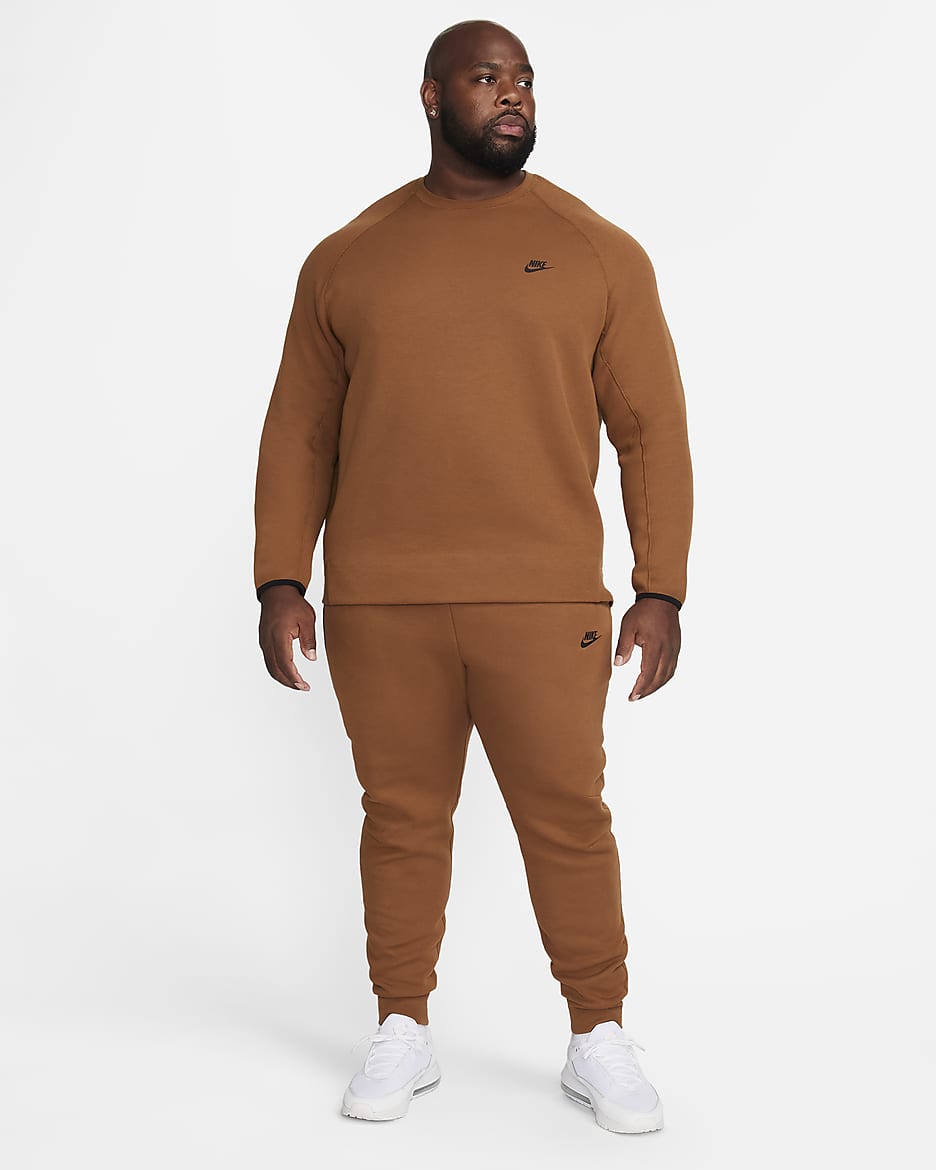 Nike Sportswear Tech Fleece Men's Crew - Light British Tan/Black